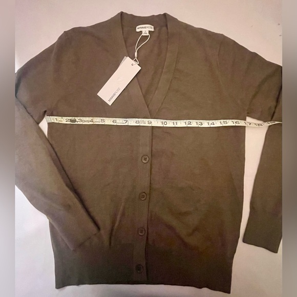 NWT Minnie Rose Lauren V-Neck Button Down Cardigan - Picture 4 of 7